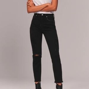 Abercrombie & Fitch curve love the mom high rise jeans size 25
